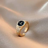 Golden Watch Time Ring